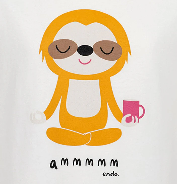 T-shirt z krótkim rękawem dla dziewczynki, z motywem yogi, biała 3-8 lat - Image 2