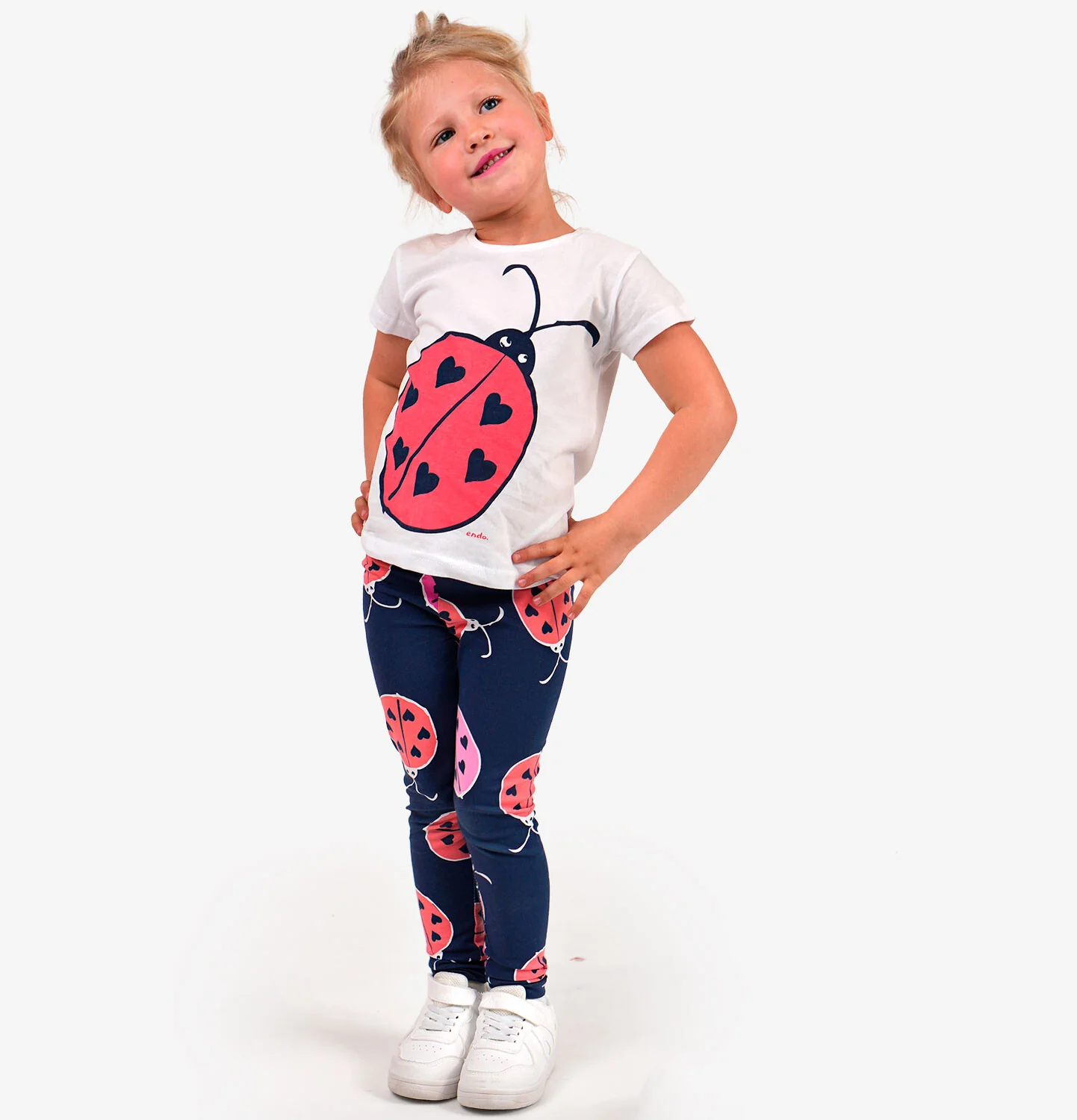 Legginsy dla dziewczynki, z motywem kwiatowym 3-8 lat - Image 3