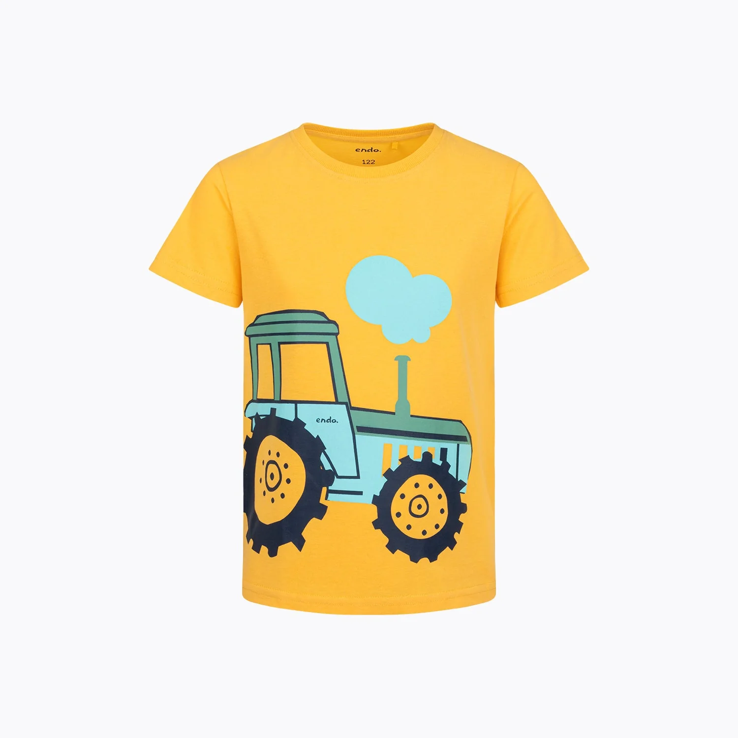 Piżama krótka dla chłopca 2-7 lat, pomarańczowa "traktor" - Image 2