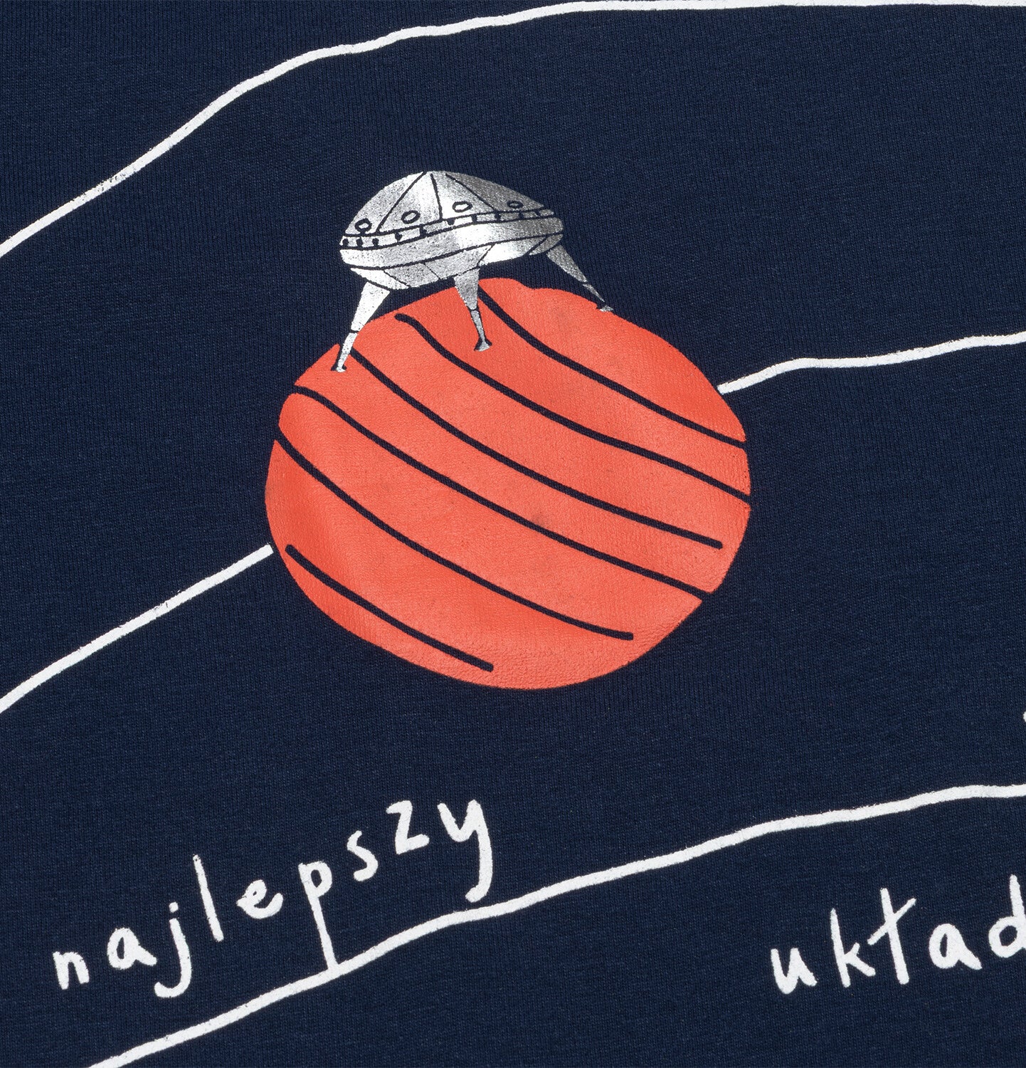 Piżama z krótkim rękawem dla chłopca, z układem słonecznym, granatowa 9-13 lat - Image 4