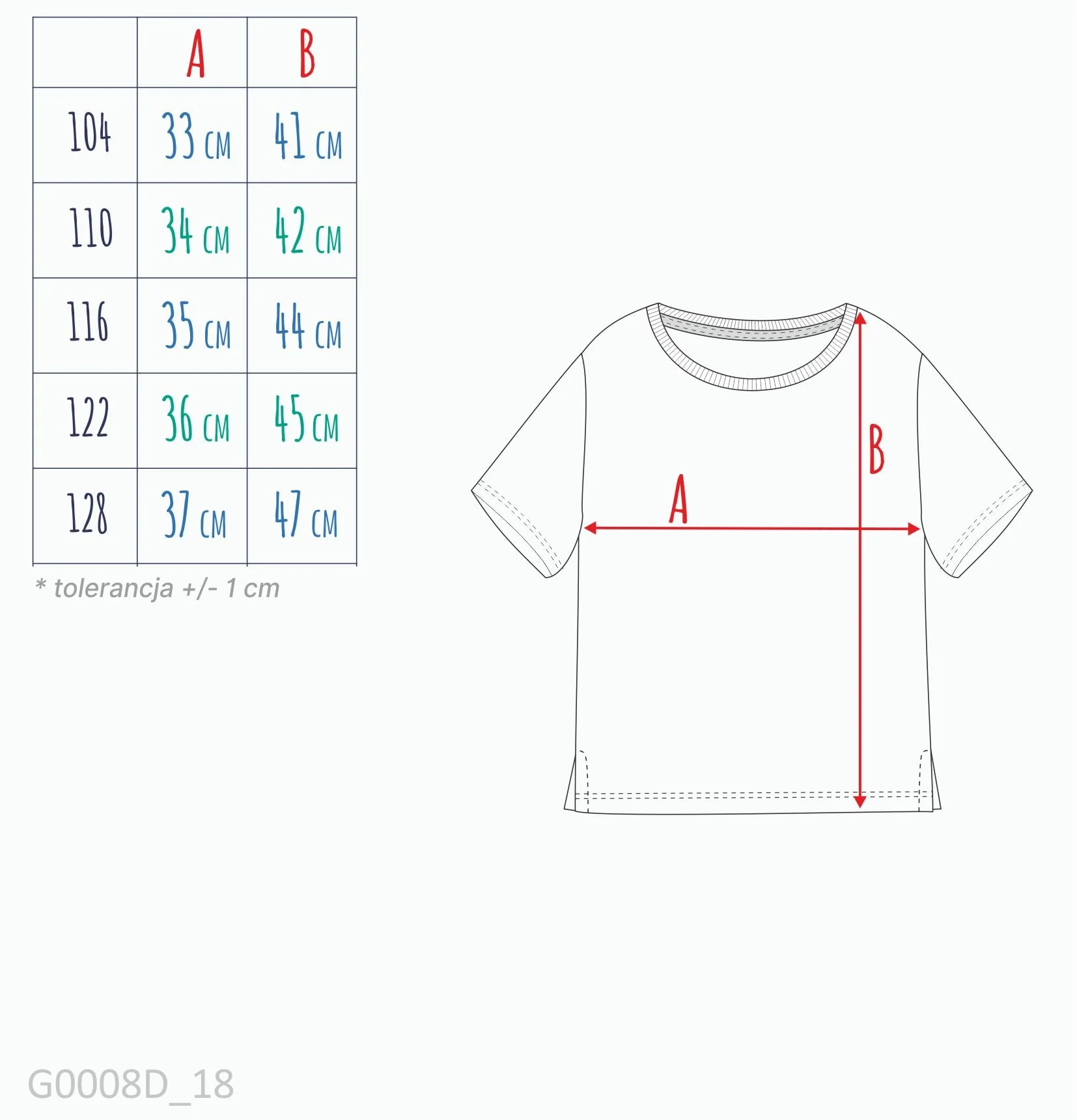 T-shirt dla dziewczynki 3-8 lat, biały "dalmatyńczyk" - Image 2