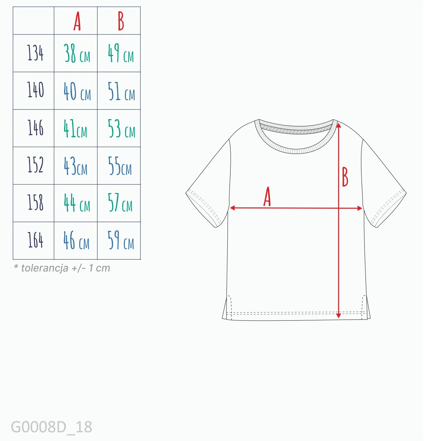 T-shirt dla dziewczynki 9-13 lat, granatowy "dalmatyńczyk" - Image 2