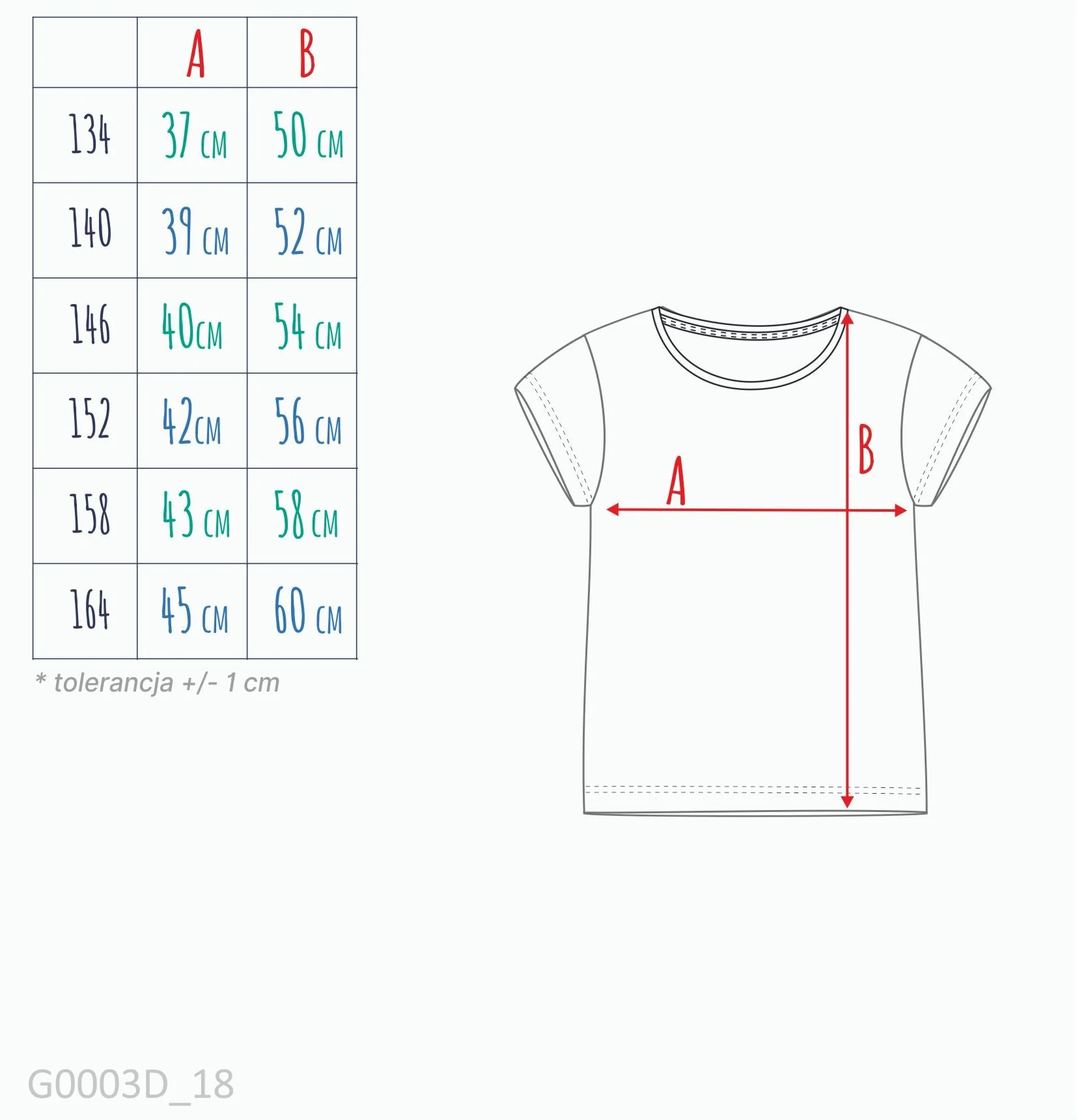 T-shirt dla dziewczynki 9-13 lat, granatowy "duży niebieski motyl" - Image 2
