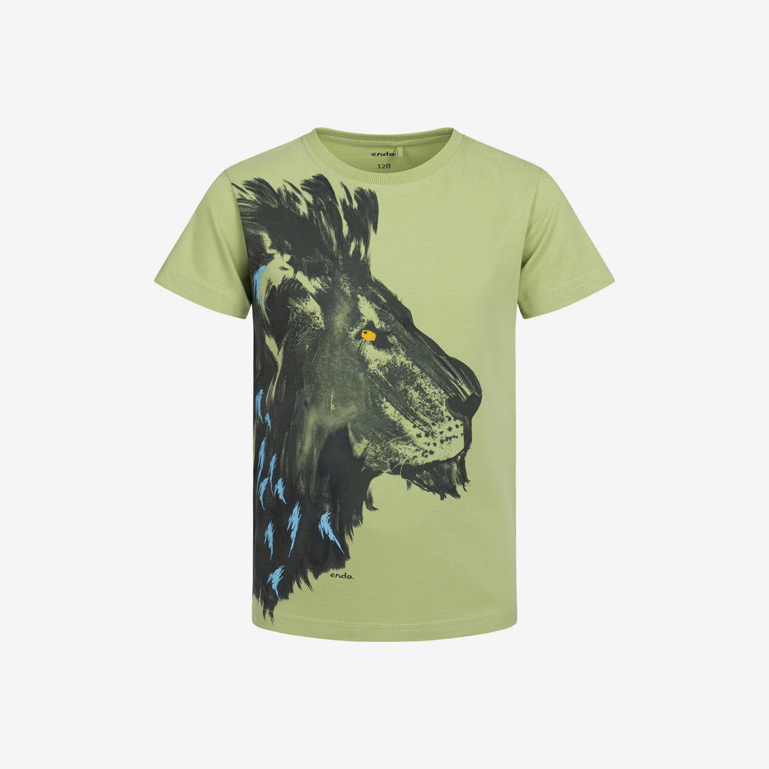 T-shirt z krótkim rękawem dla chłopca, z lwem 3-8 lat - Image 2
