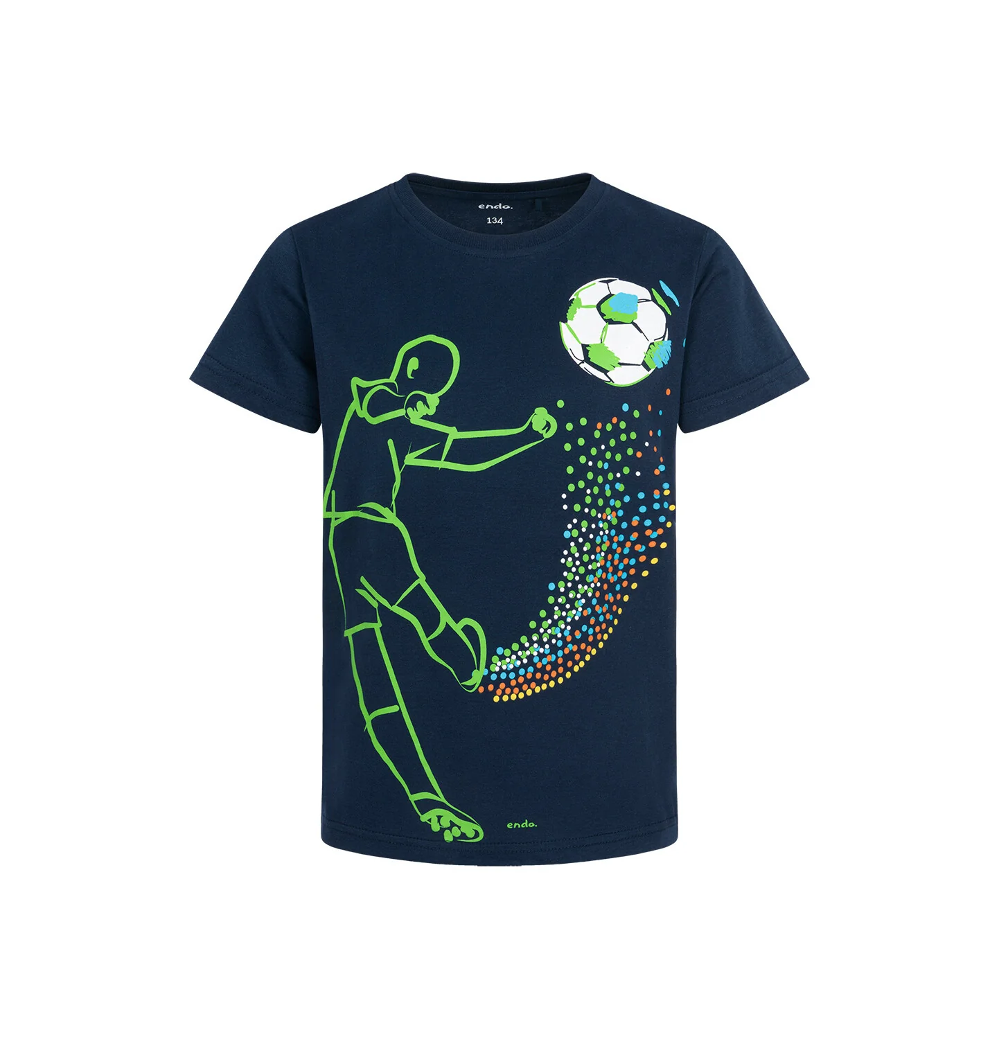 T-shirt z krótkim rękawem dla chłopca, z motywem piłkarskim 9-13 lat - Image 3