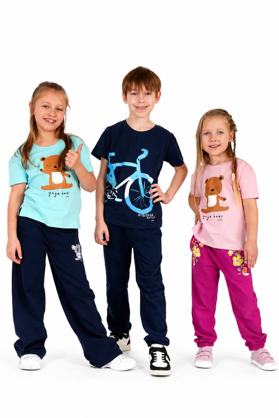 T-shirt z krótkim rękawem dla chłopca, z motywem rowerowym, granatowa 9-13 lat - Image 2